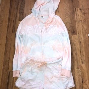 Victoria’s Secret PINK zip up and shorts